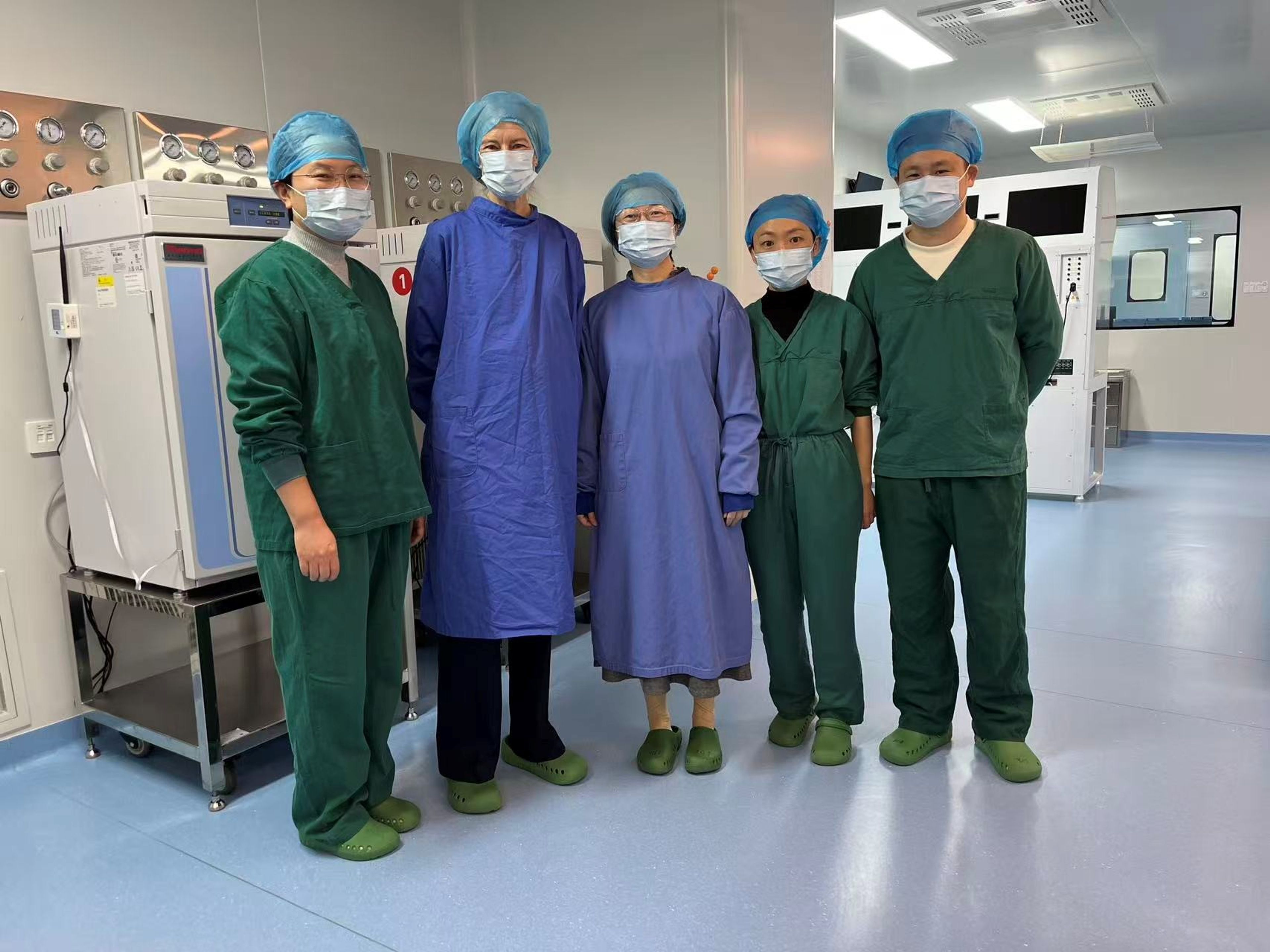 Tour of lab in China