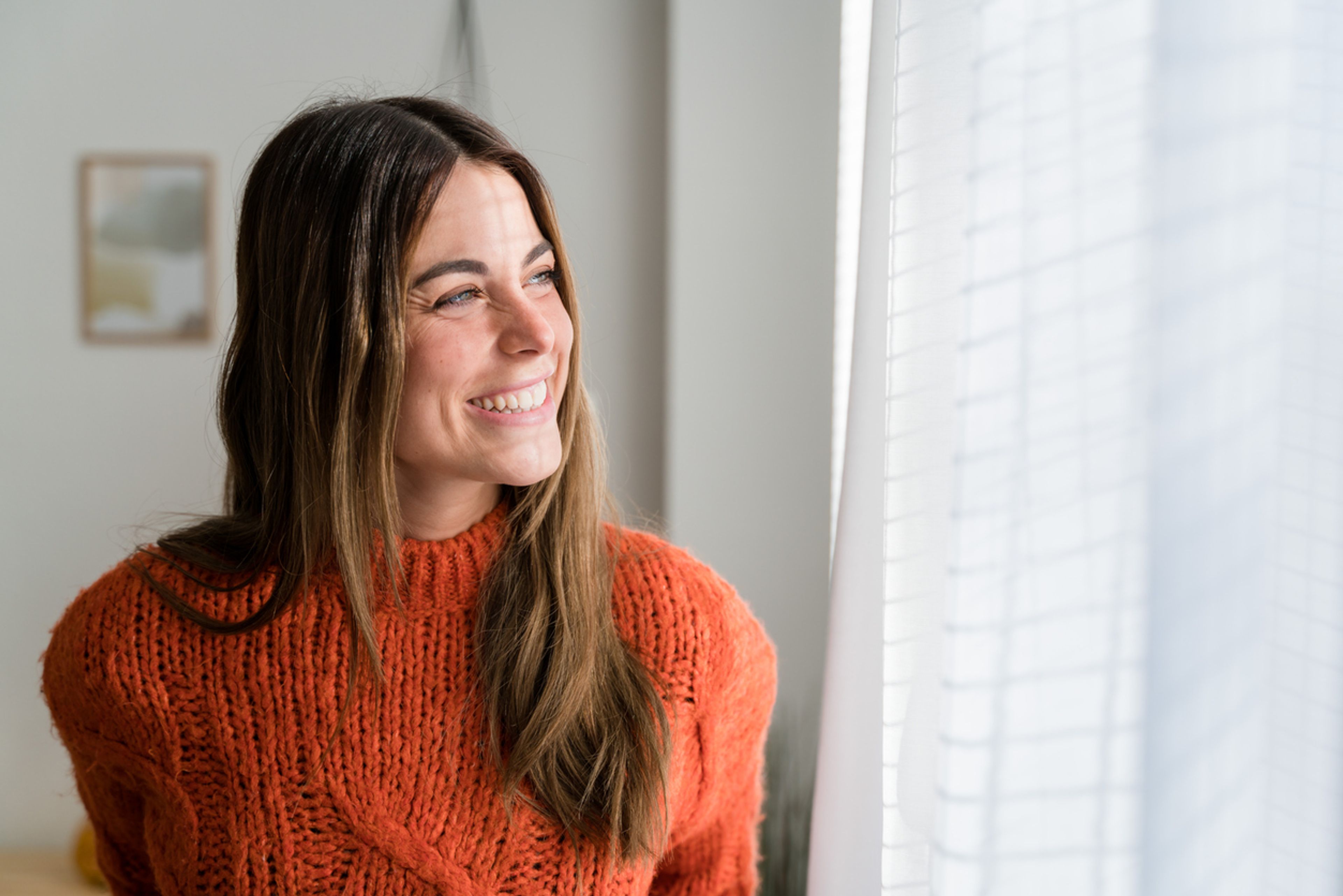 Three women discussing their lives