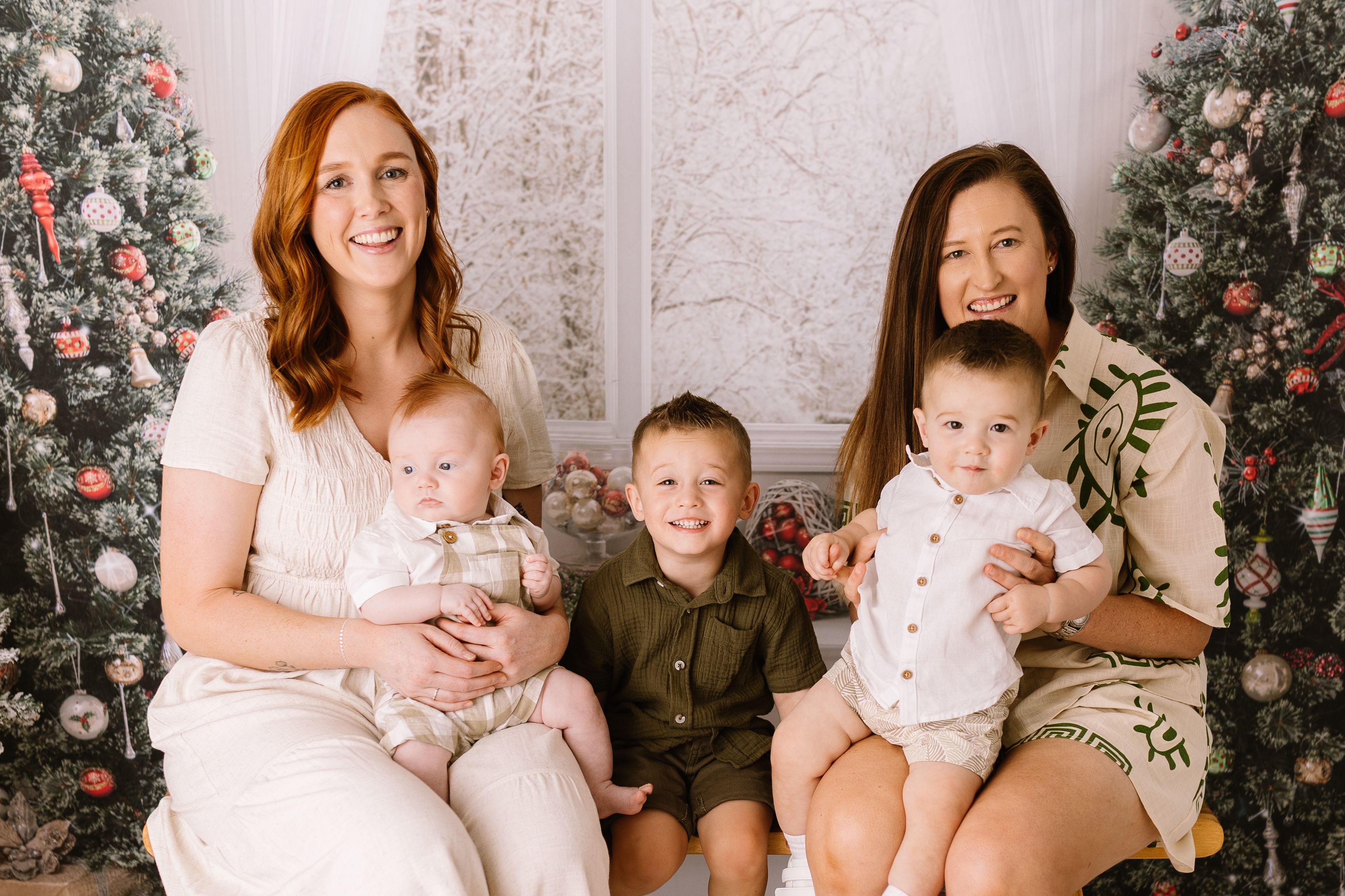 Amy and Hilary with their boys