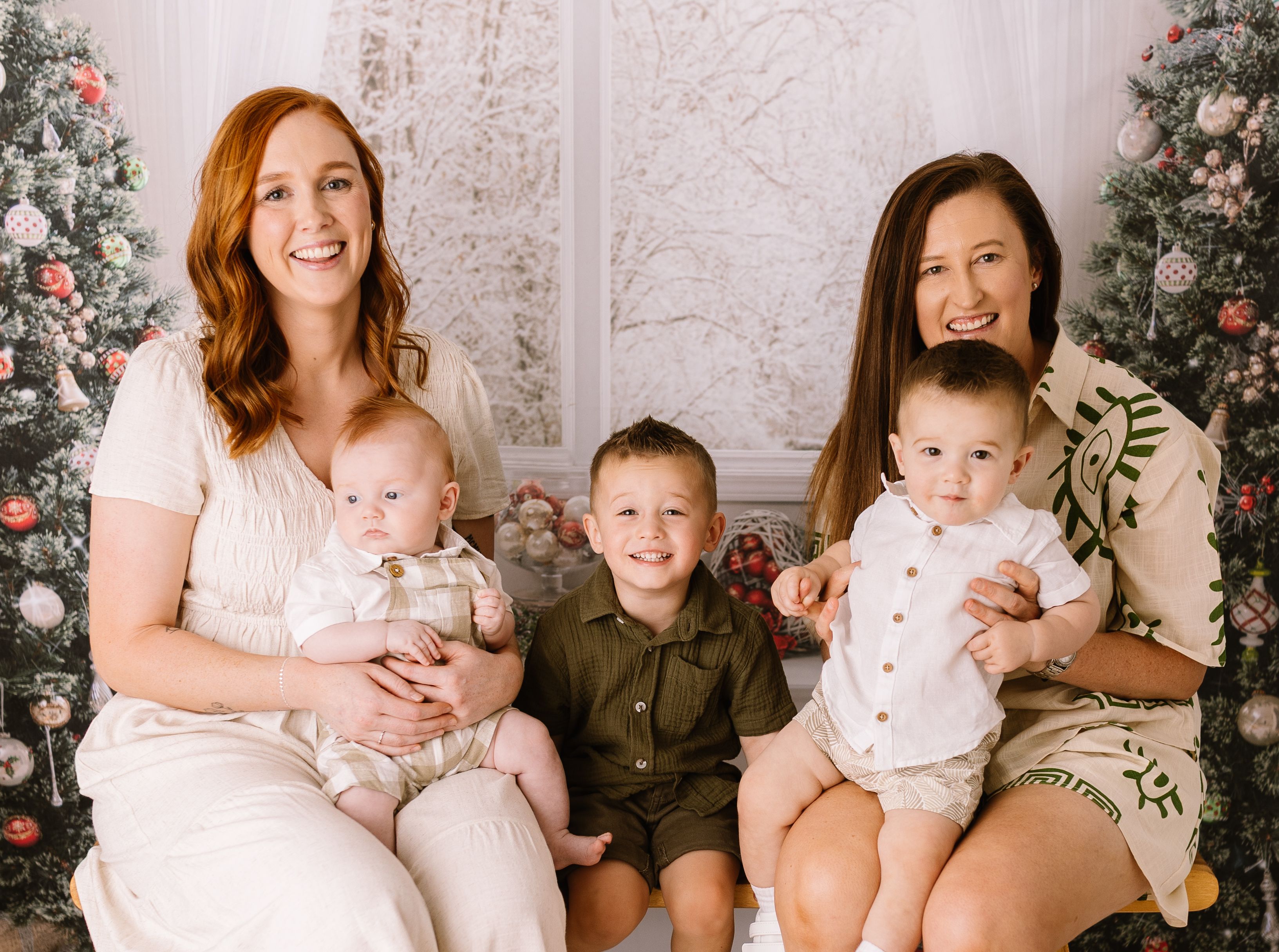 Amy and Hilary with their boys