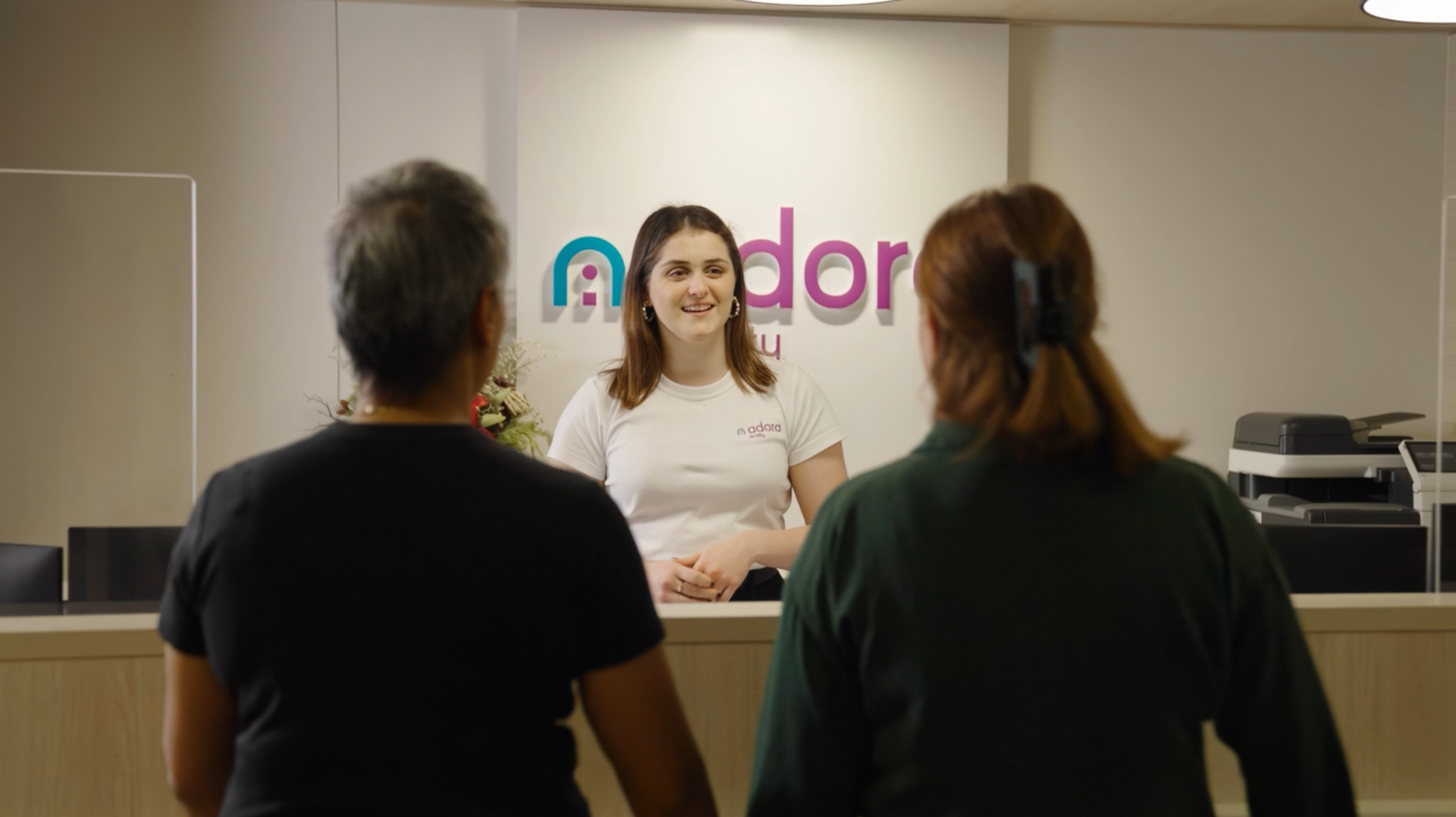 Adora Fertility Surry Hills receptionist greeting patients