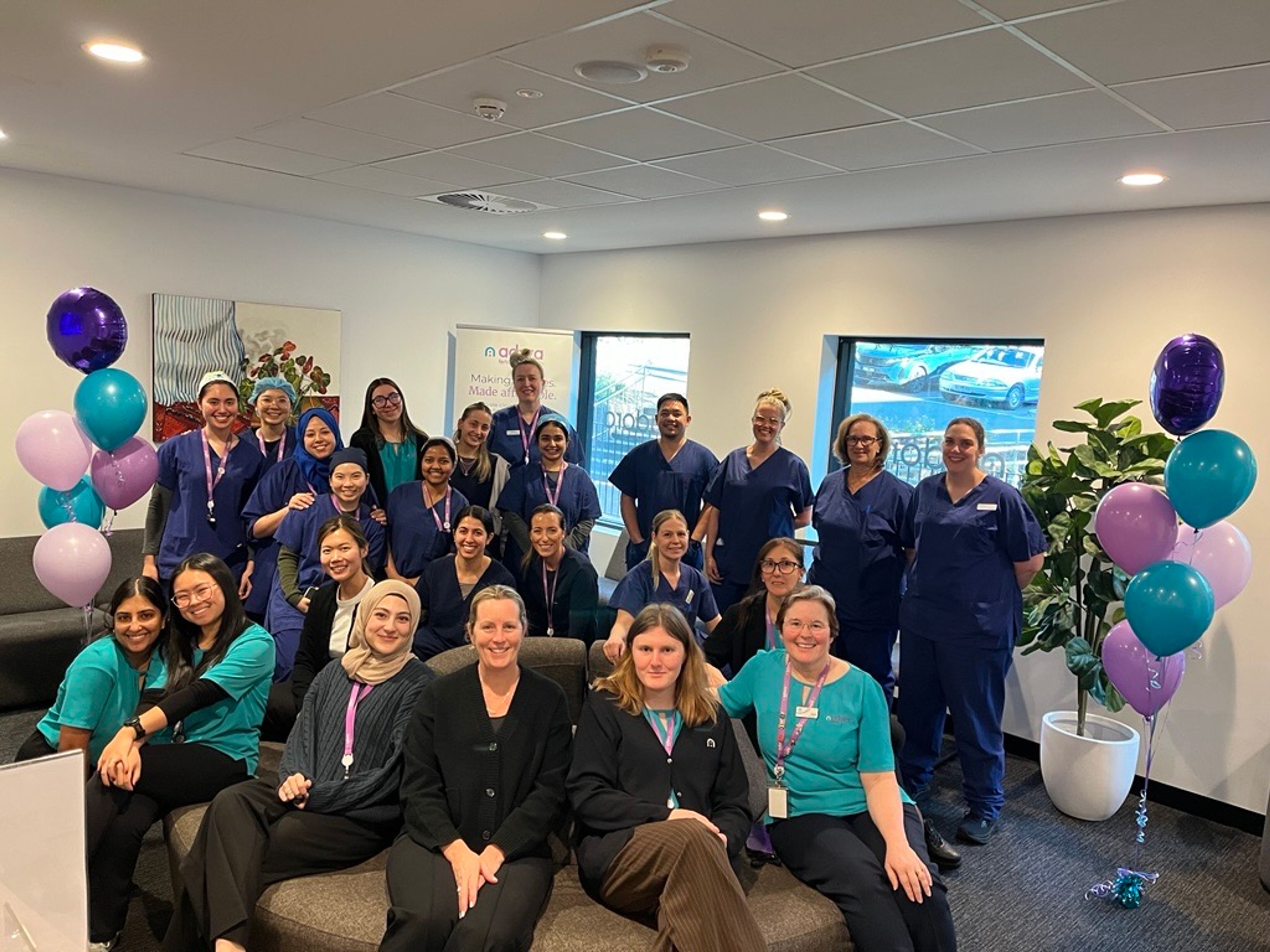 Adora team at Victoria clinic