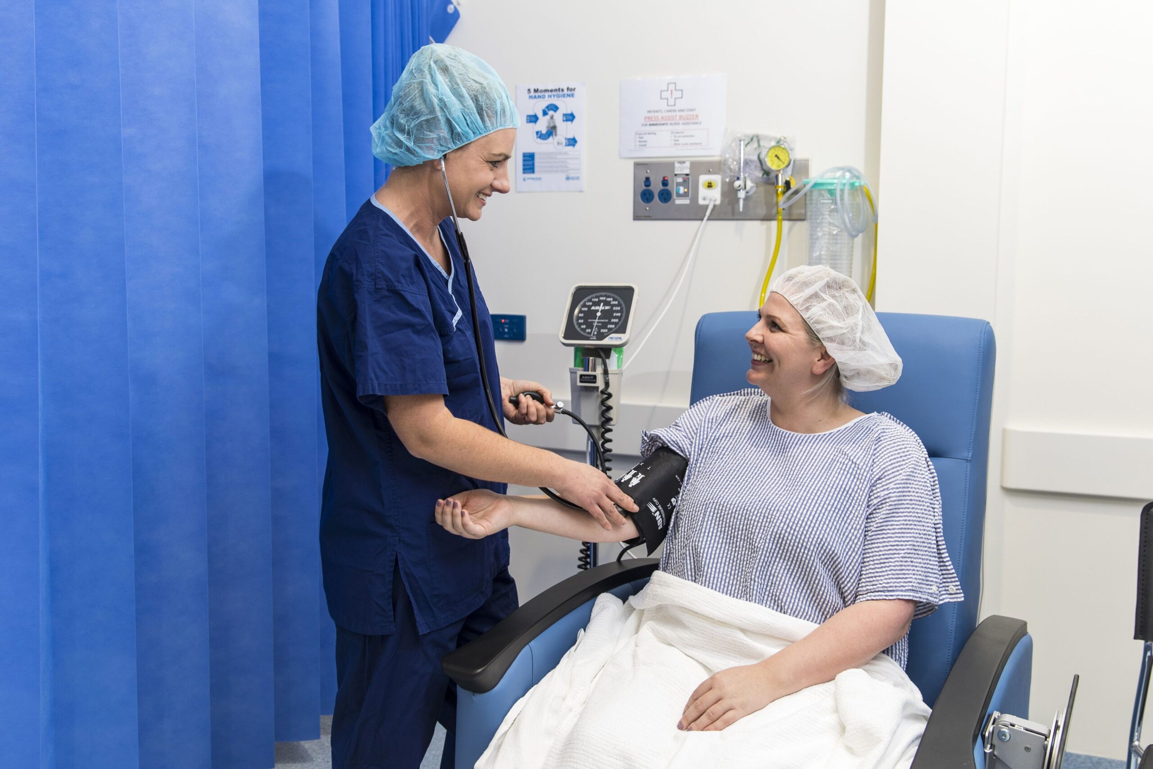 IVF nurse with patient