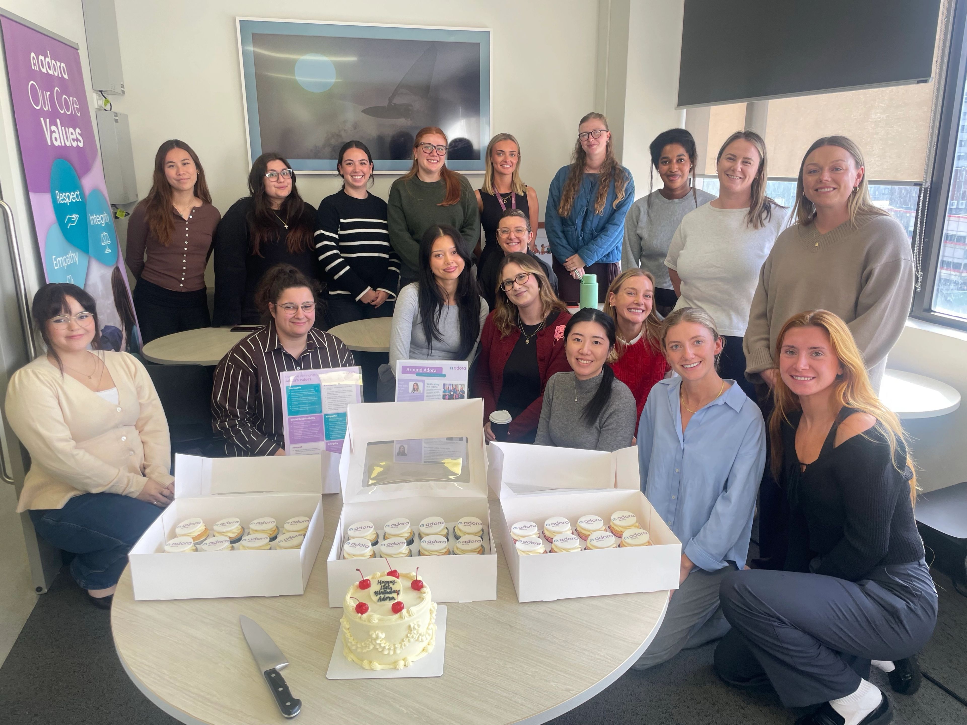 Adora's NSW team celebrating 12 years