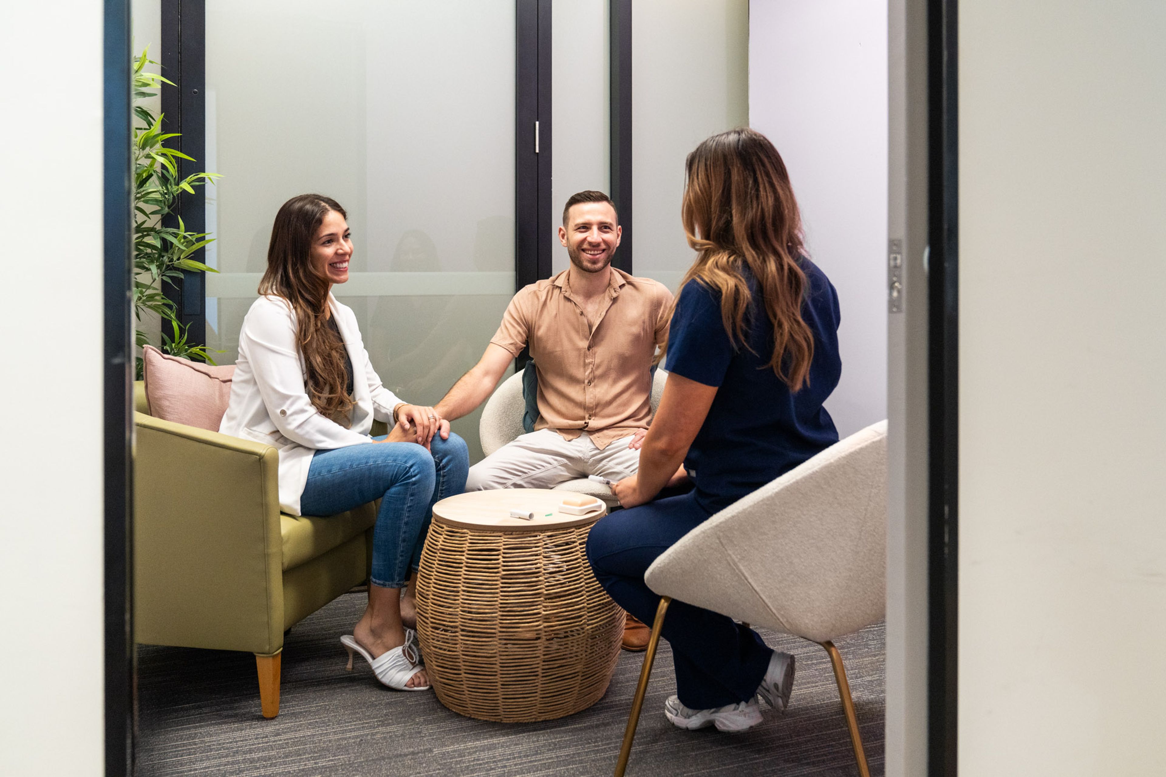 Nurse consultation with patients