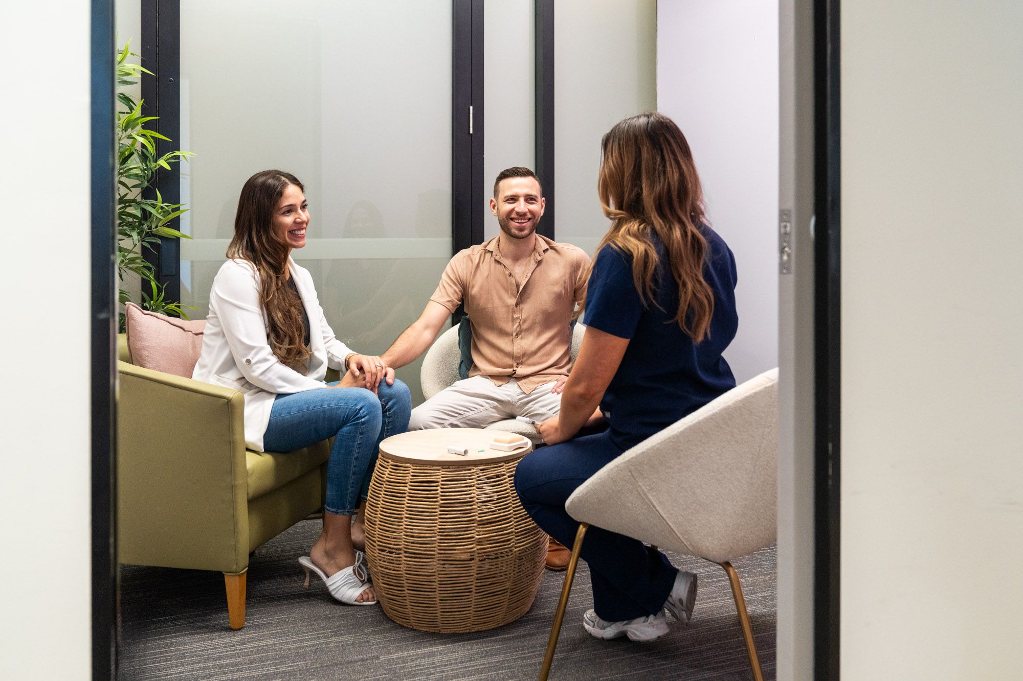 Nurse consultation with patients