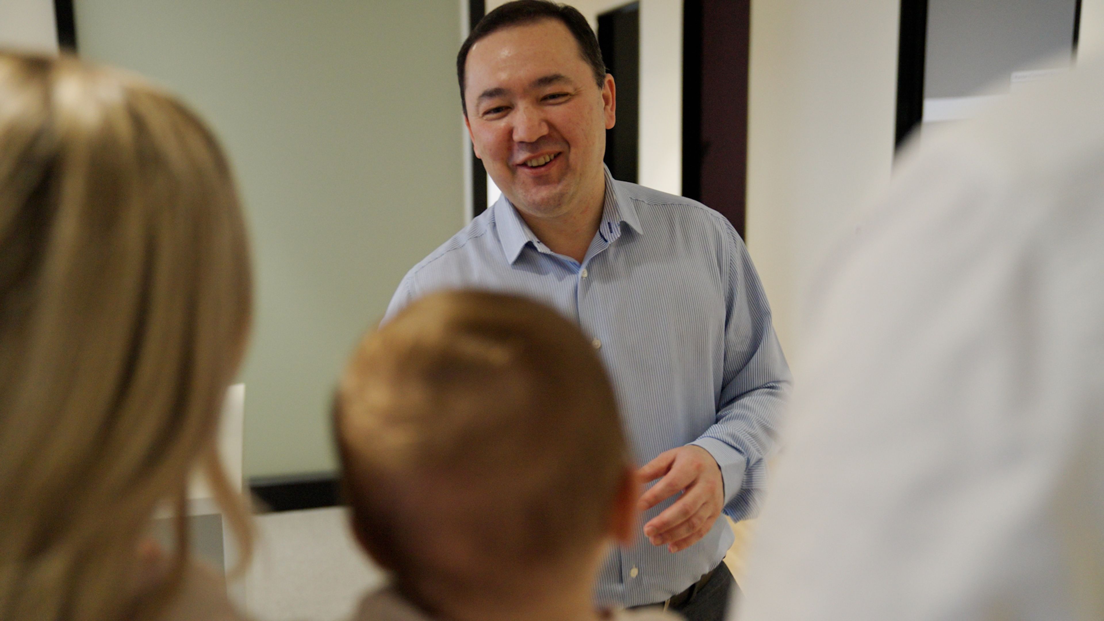 Nurse looking after IVF patient