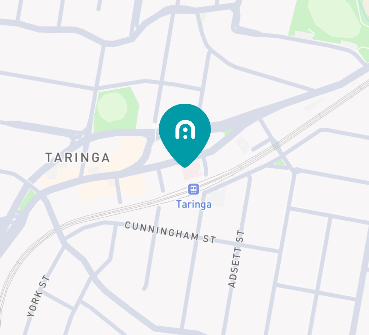 Map showing Taringa location