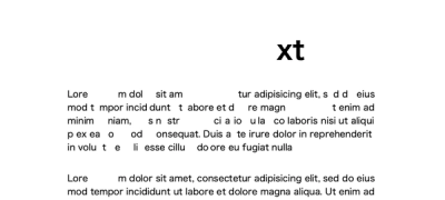 falling text