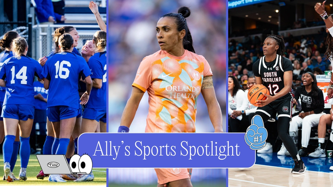 Ally Sports Spotlight featuring Duke women's soccer, Marta and South Carolina women's basketball