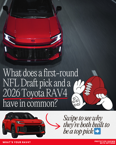 No scouting report needed. The 2026 Toyota RAV4 is a first-round pick every time. 🙂↕️ 