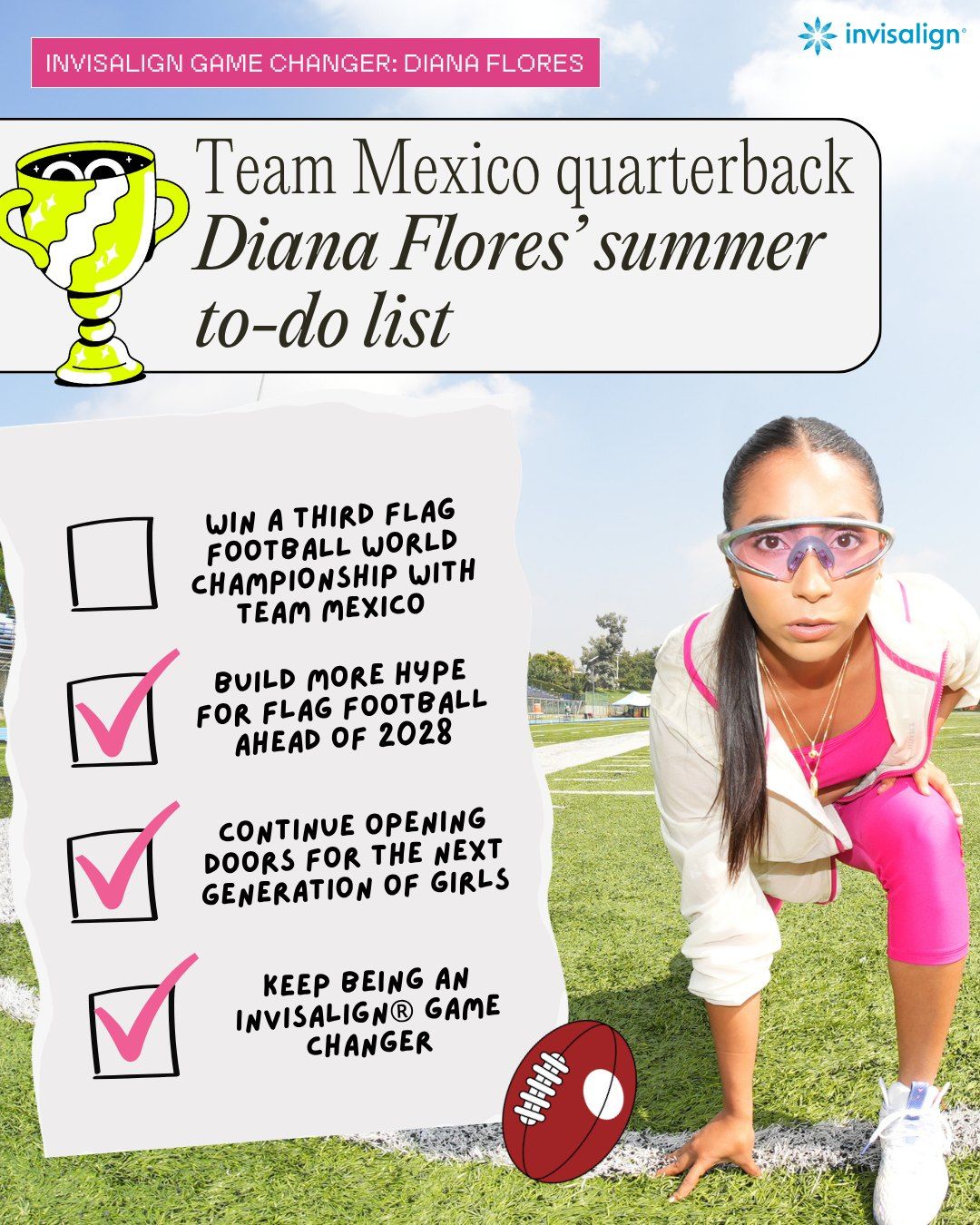 No flags on this play. Diana Flores just keeps breaking barriers.