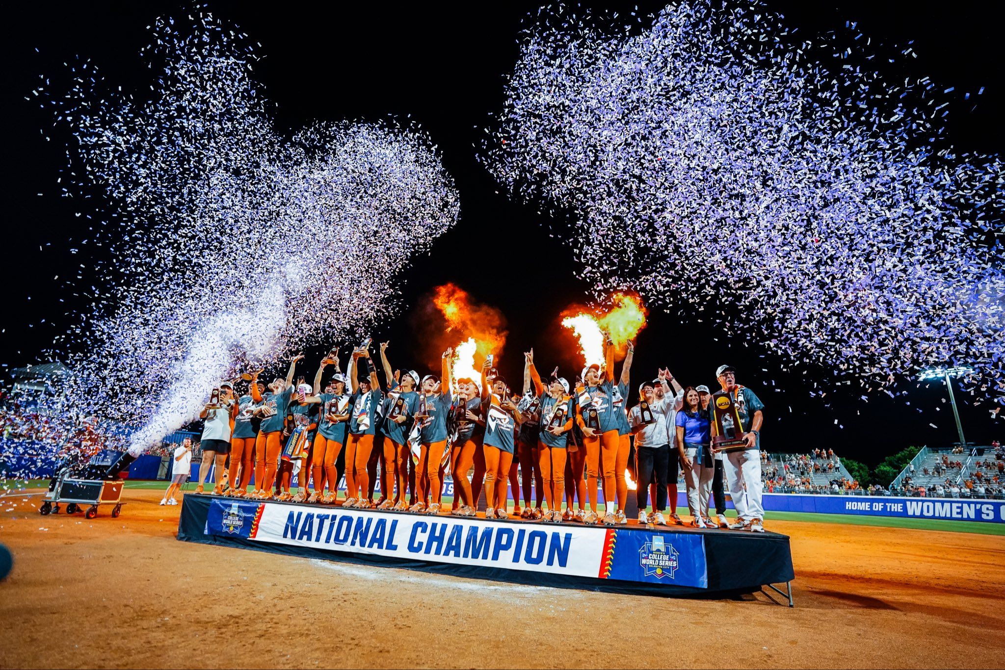 Texas softball repeats as NCAA champions