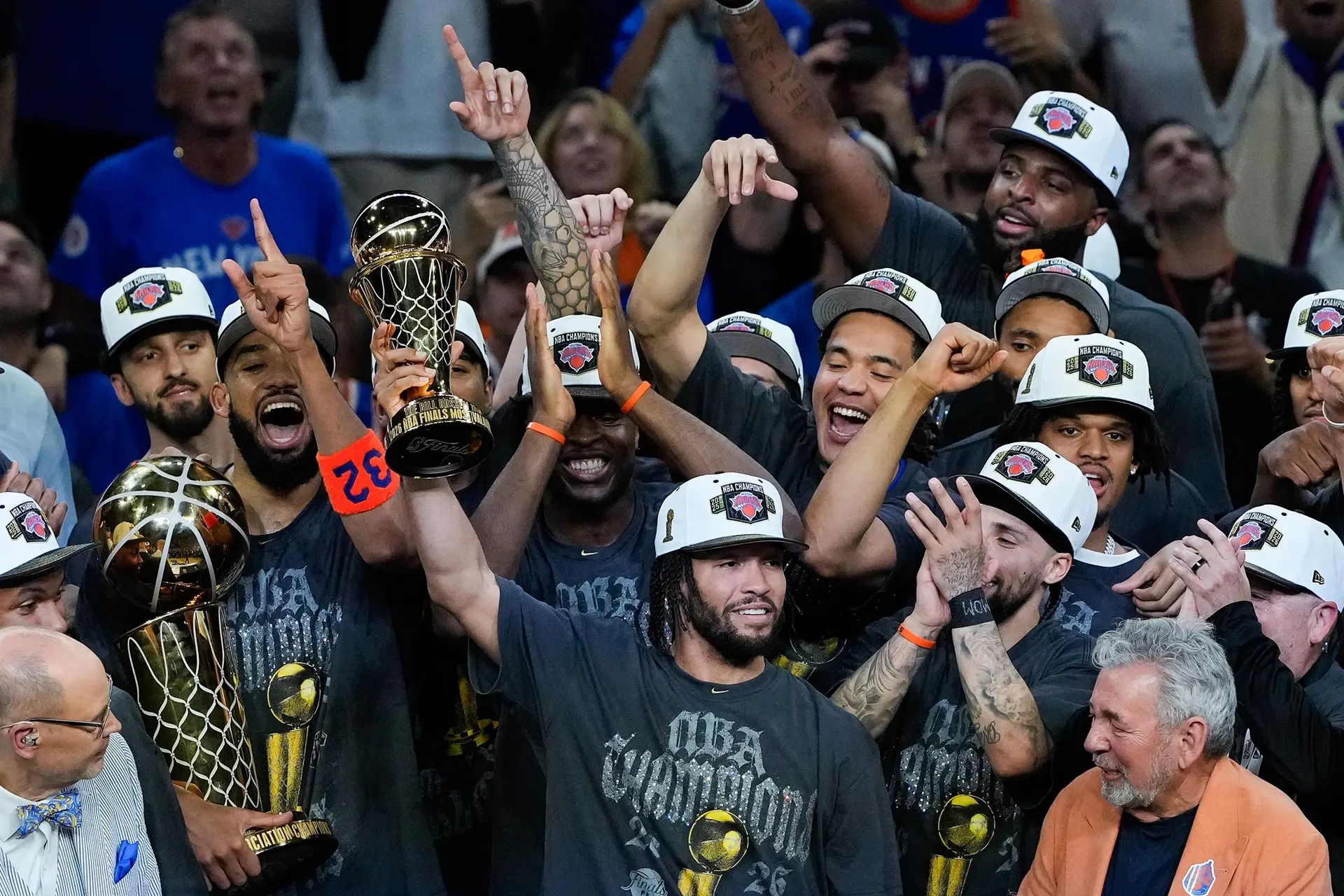 The NY Knicks are NBA champs for the first time in 53 years