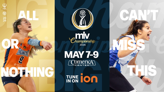 A graphic with text reads "All or nothing, can't miss this, tune in on ION" with MLV players in action.