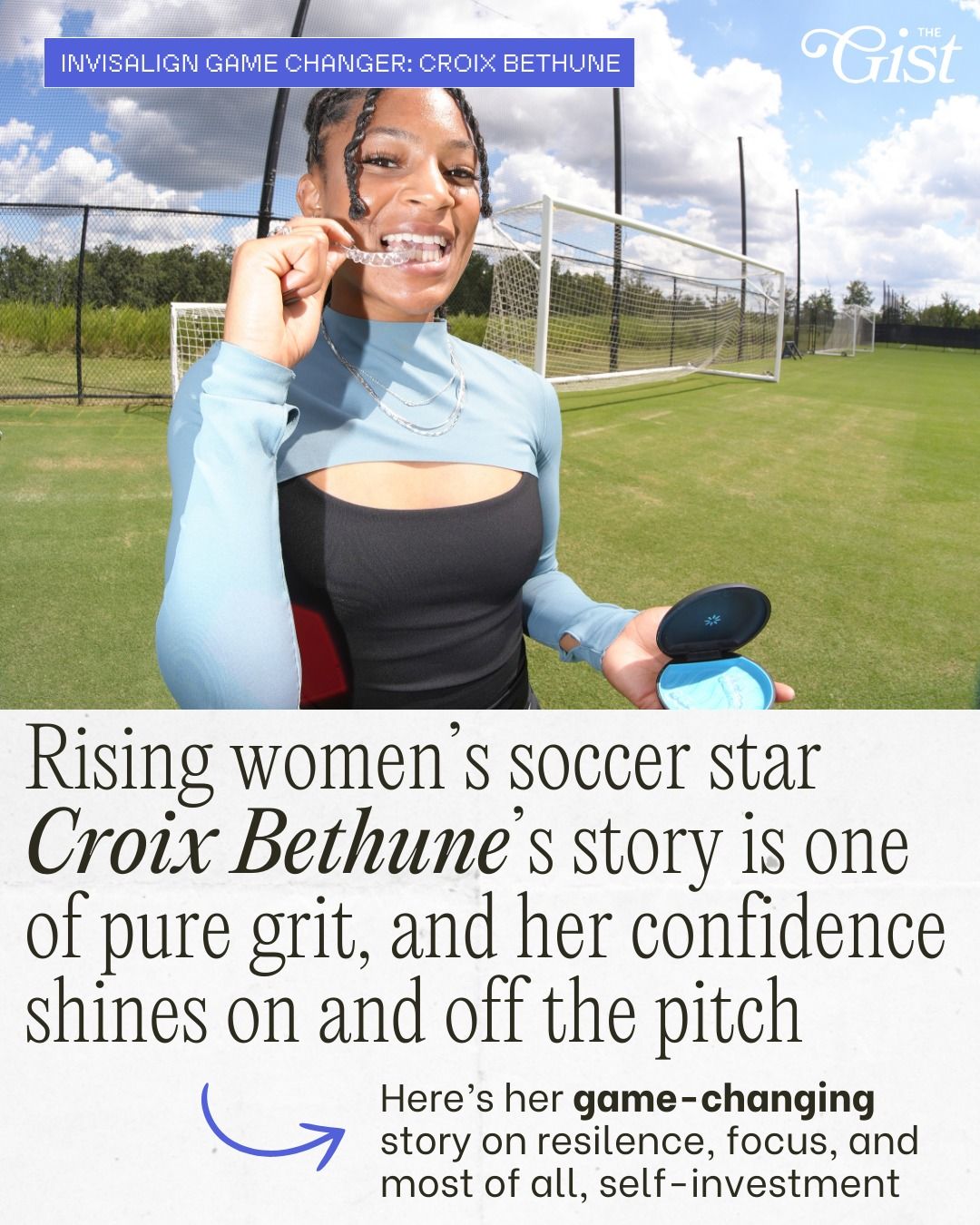 Soccer star Croix Bethune’s story is one of pure grit. 