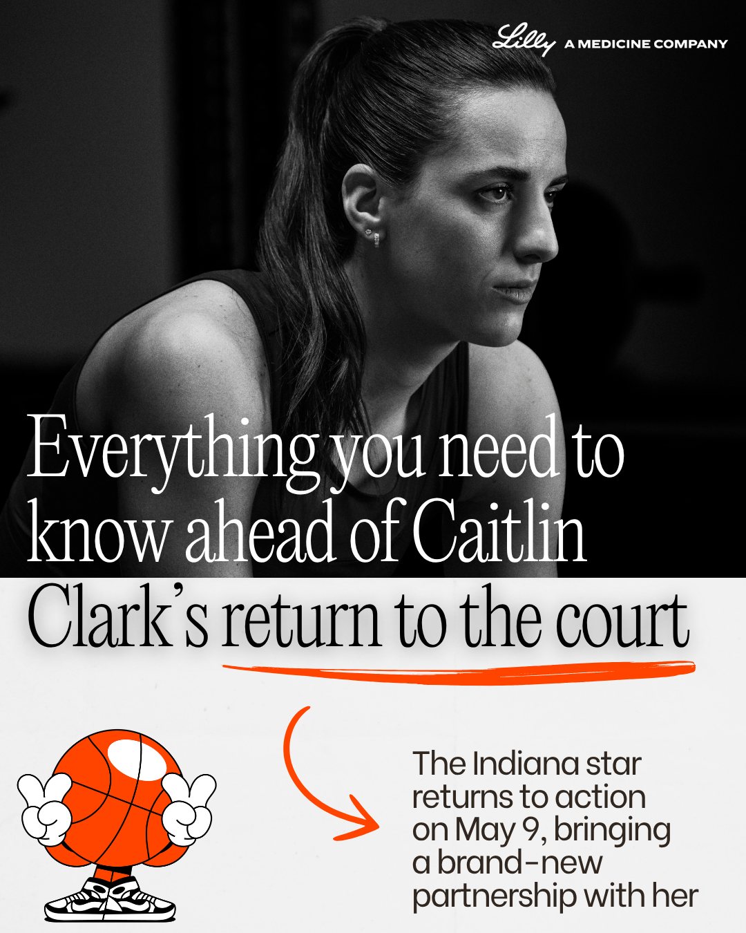 Lilly partner Caitlin Clark returned to the court for her third professional season. Her secret to staying at the top of her game? Movement.