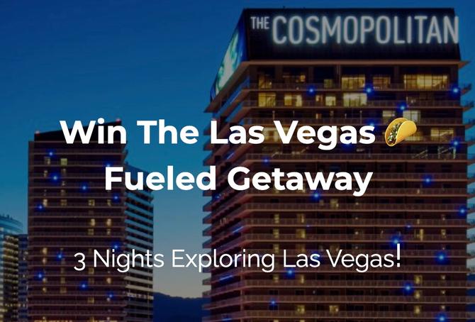 A graphic promoting the Las Vegas Fueled Getaway