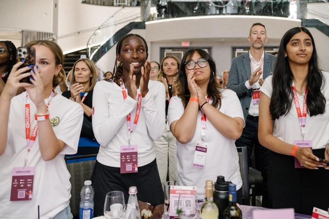 Participants cheering at the Unmatched conference