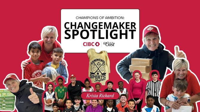 A collage of Krista Richard, Champions of Ambition: Changemaker Spotlight