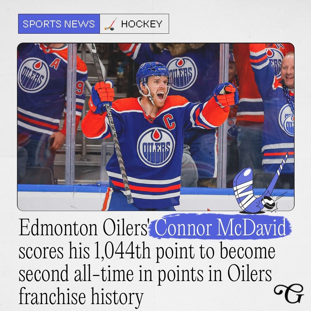 Superstar McDavid closes in on Wayne "the Great One" Gretzky’s record