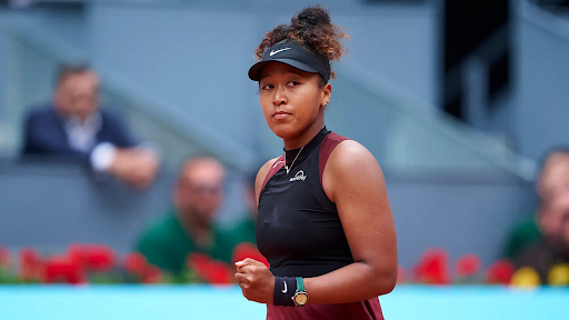Naomi Osaka during a tennis match.