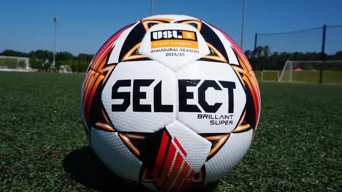 A USL soccer ball on grass