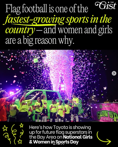 It’s the flag football glow-up of our dreams.