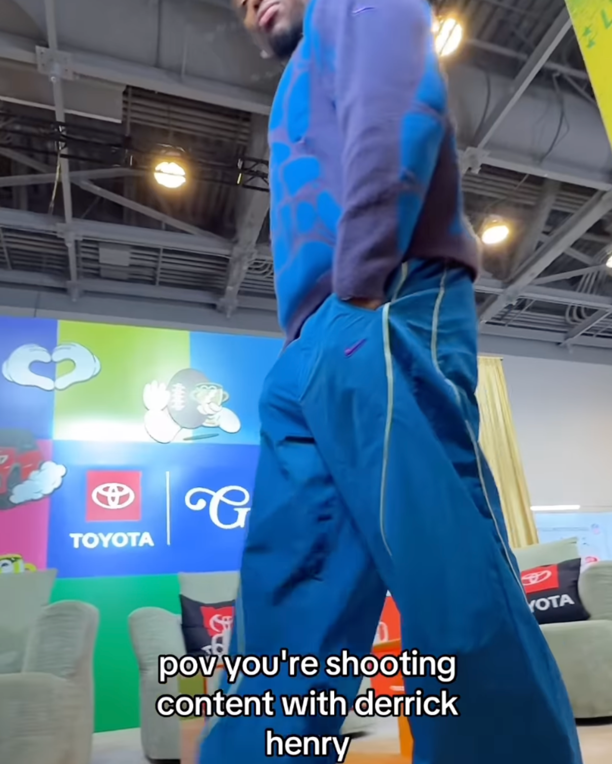 BTS with Derrick Henry.