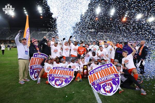 Clemson wins their fourth national championship in men's soccer