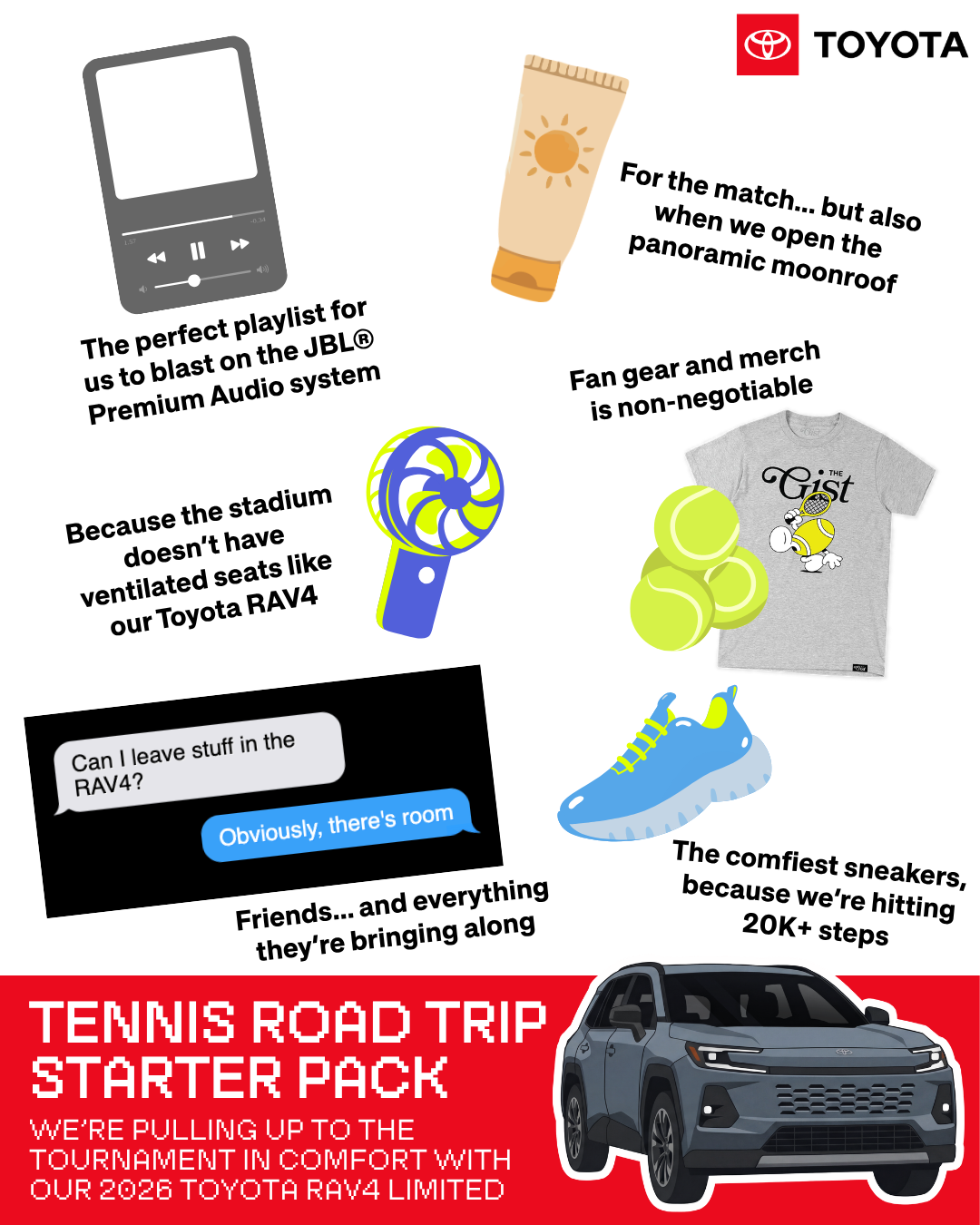 What’s your non-negotiable on a road trip?