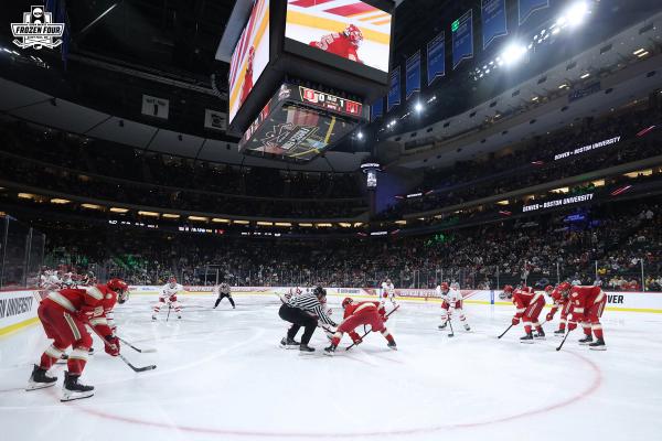 No. 3–seed Denver and No. 1 Boston College will face off in tomorrow’s NCAA men’s hockey national championship