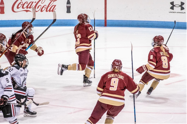 College Ice Hockey Underway in Boston