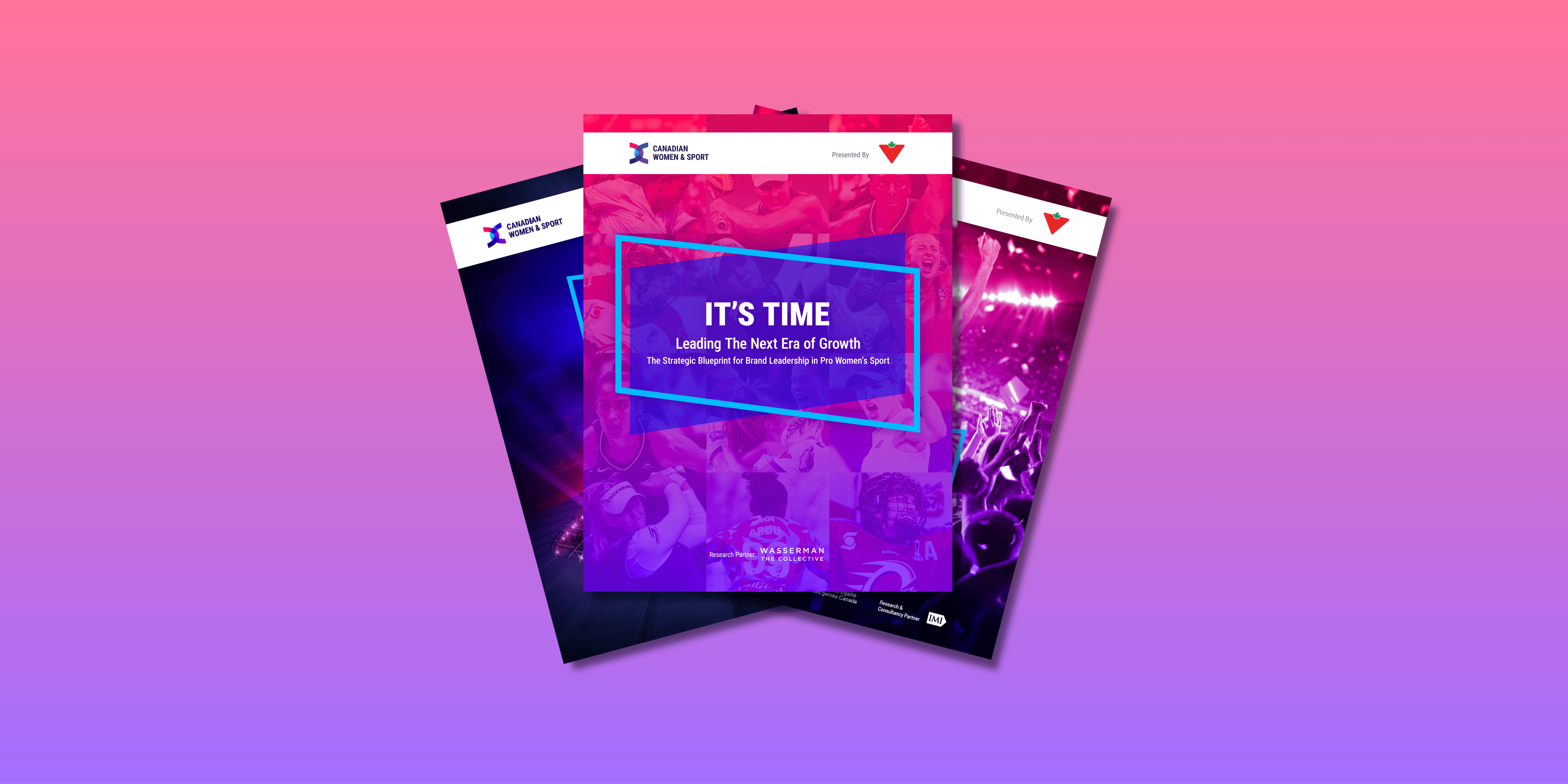 A graphic of reports from Canadian Women & Sport