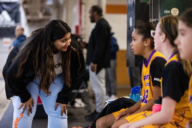 Toronto Lords’ U12 girls team coach Gabriella Bunag.