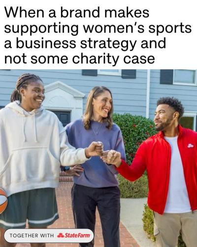 Supporting women's sports is a no-brainer.