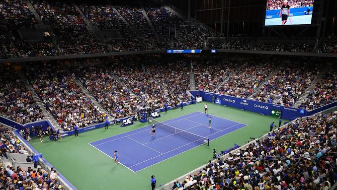 A view of the court at the US Open