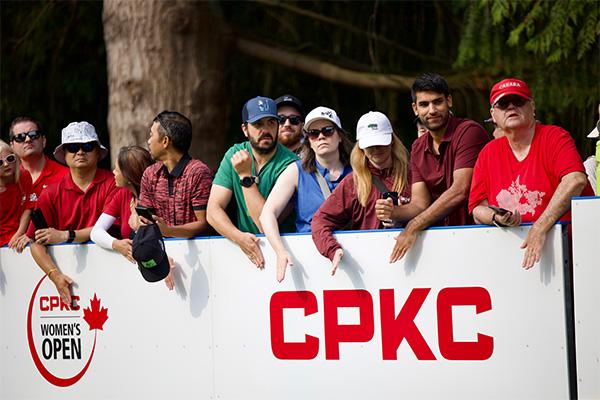 Fans watching the CPKC Women's Open