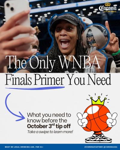 The vibes are high at the WNBA Finals with Corona Extra by your side