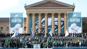 Saquon Barkley plays 18 with President Trump