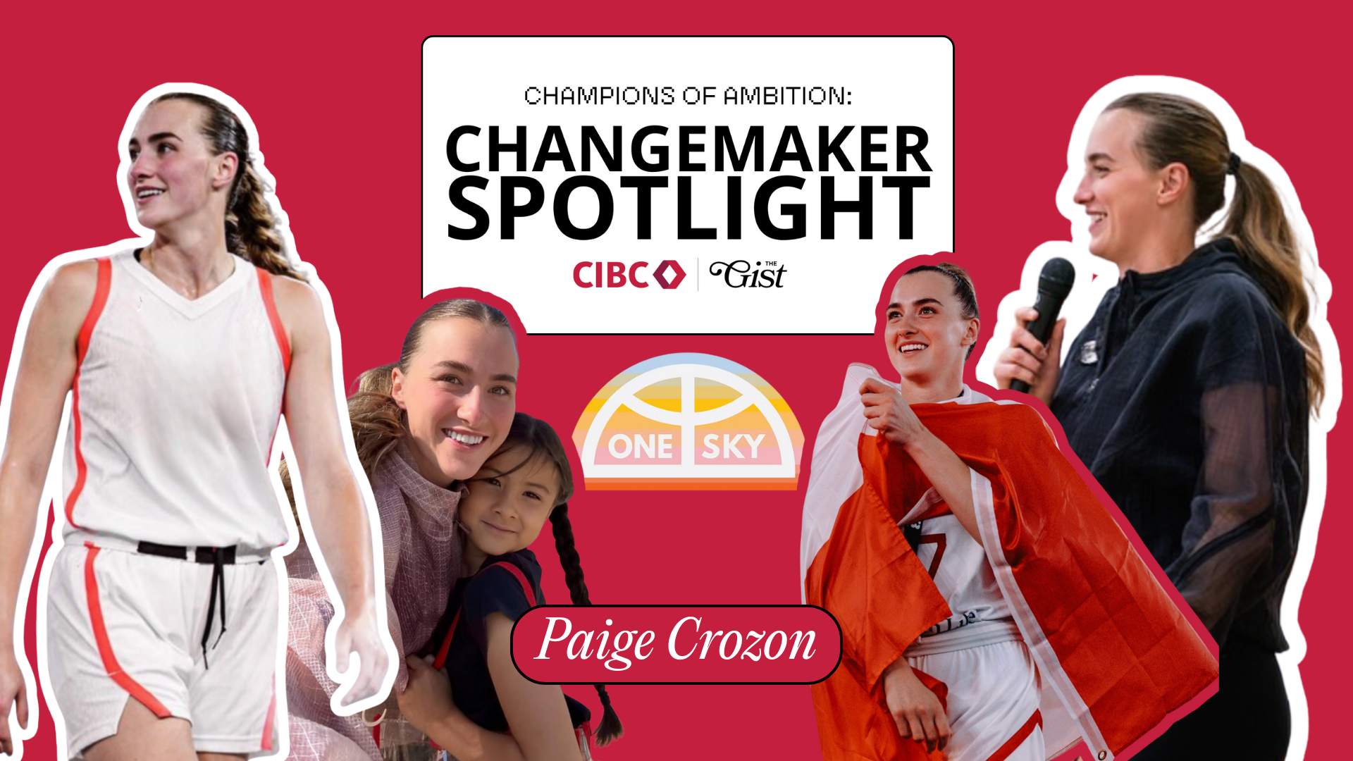 A collage of Paige Crozon