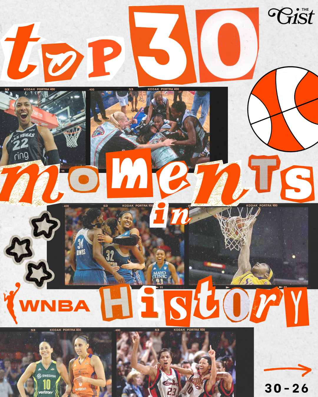 In honor of the WNBA's 30th season, we're counting down the top 30 moments of all time leading up to tip-off. 👀⁣