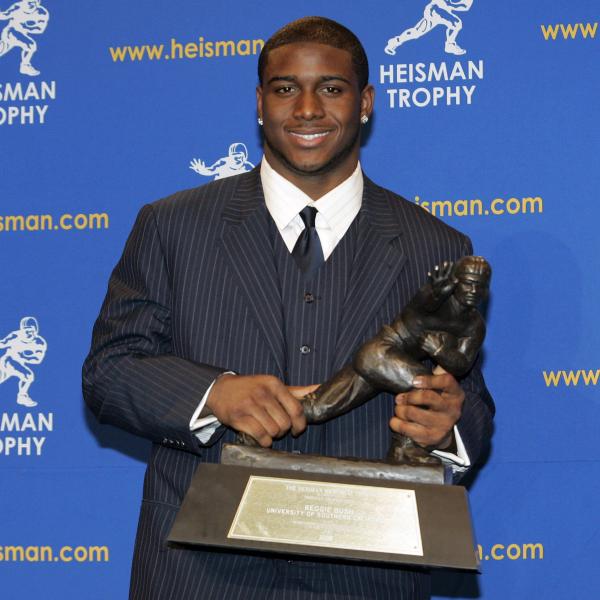 Legendary USC running back Reggie Bush’s 2005 Heisman Trophy is reinstated IMAGE