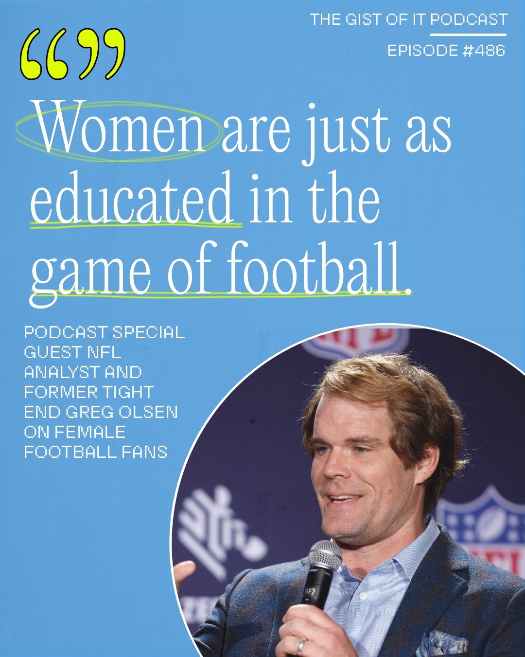 NFL analyst Greg Olsen's mic drop moment