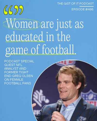 NFL analyst Greg Olsen's mic drop moment