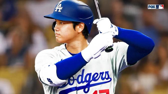 Shohei Ohtani in a Dodgers uniform