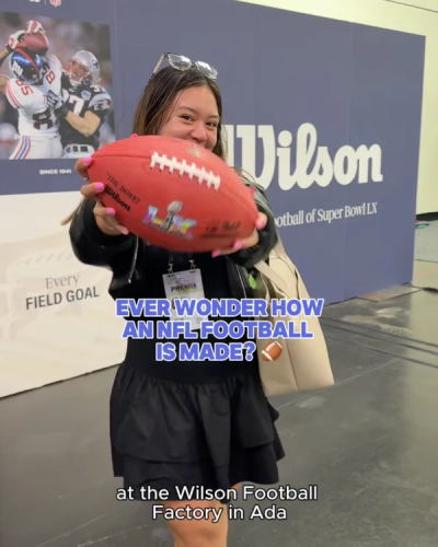 Every NFL football is handcrafted and we got to step into the process ourselves. 😮💨🏈