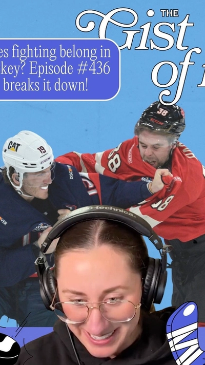 Are you for or against fighting in hockey? Co-hosts Ellen and Steph, ahem, fight about it on yesterday’s episode of The GIST of It. 🥊