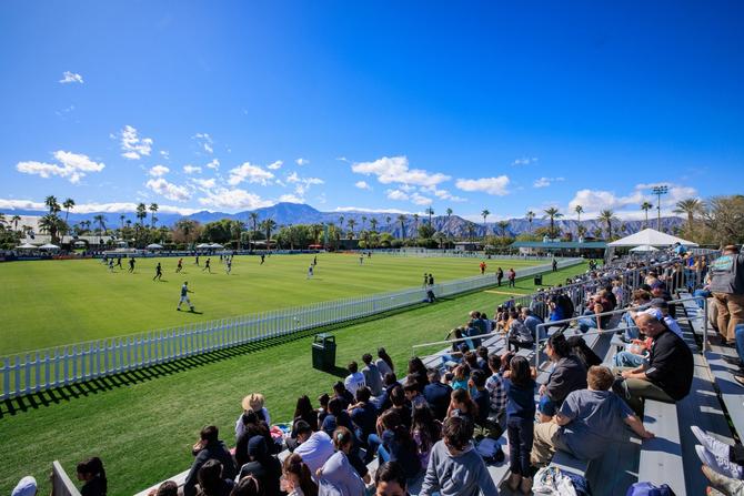 Fans watching the Coachella Valley Invitational