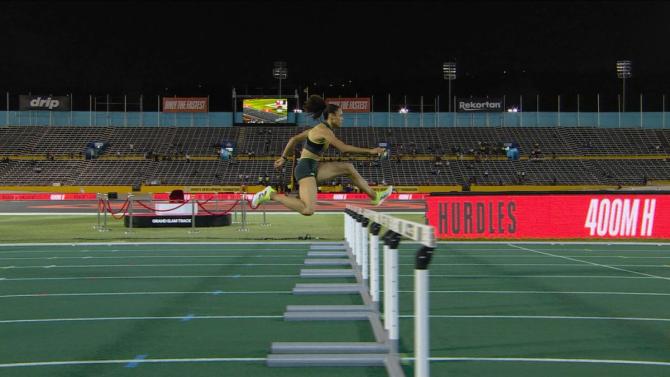 Sydney McLaughlin-Levrone hurdles
